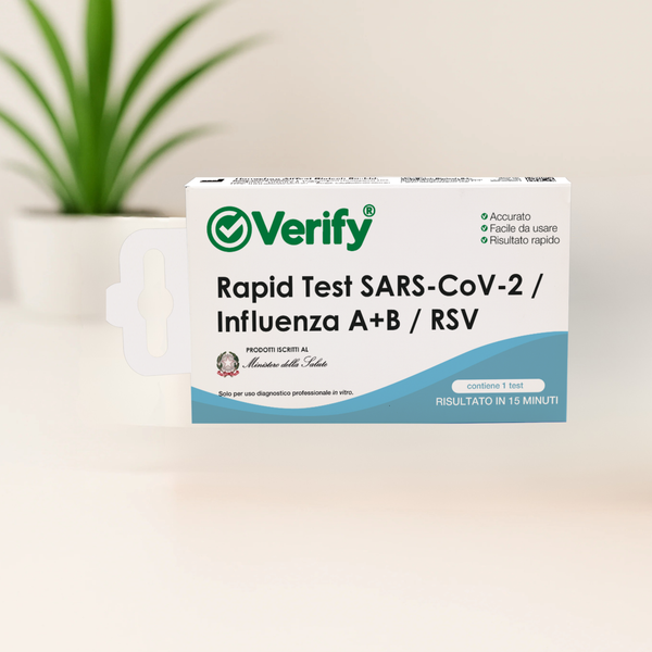 VERIFY® TEST RAPIDO ANTIGENICO – SARS-CoV-2 / INFLUENZA A+B / RSV