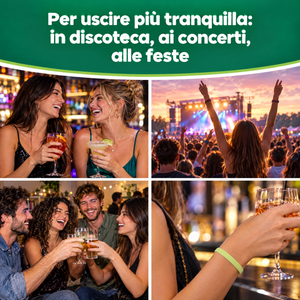 Verify® Braccialetto Self Test Rilevamento Bevanda Alterata – carosello informativo, slide 2 di 7
