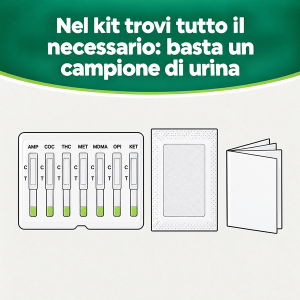 VERIFY® – Multi Drug Test Panel (Test Droghe Urina) – carosello informativo, slide 4 di 7