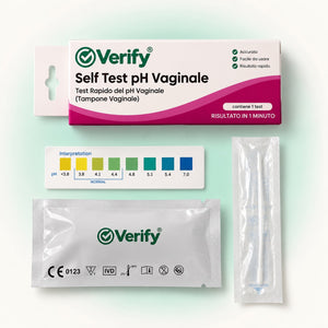 Verify® Self Test PH Vaginale – contenuto del kit e foglietto illustrativo